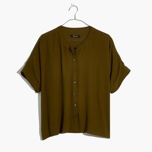 Madewell Getaway Oversized Button Front Blouse